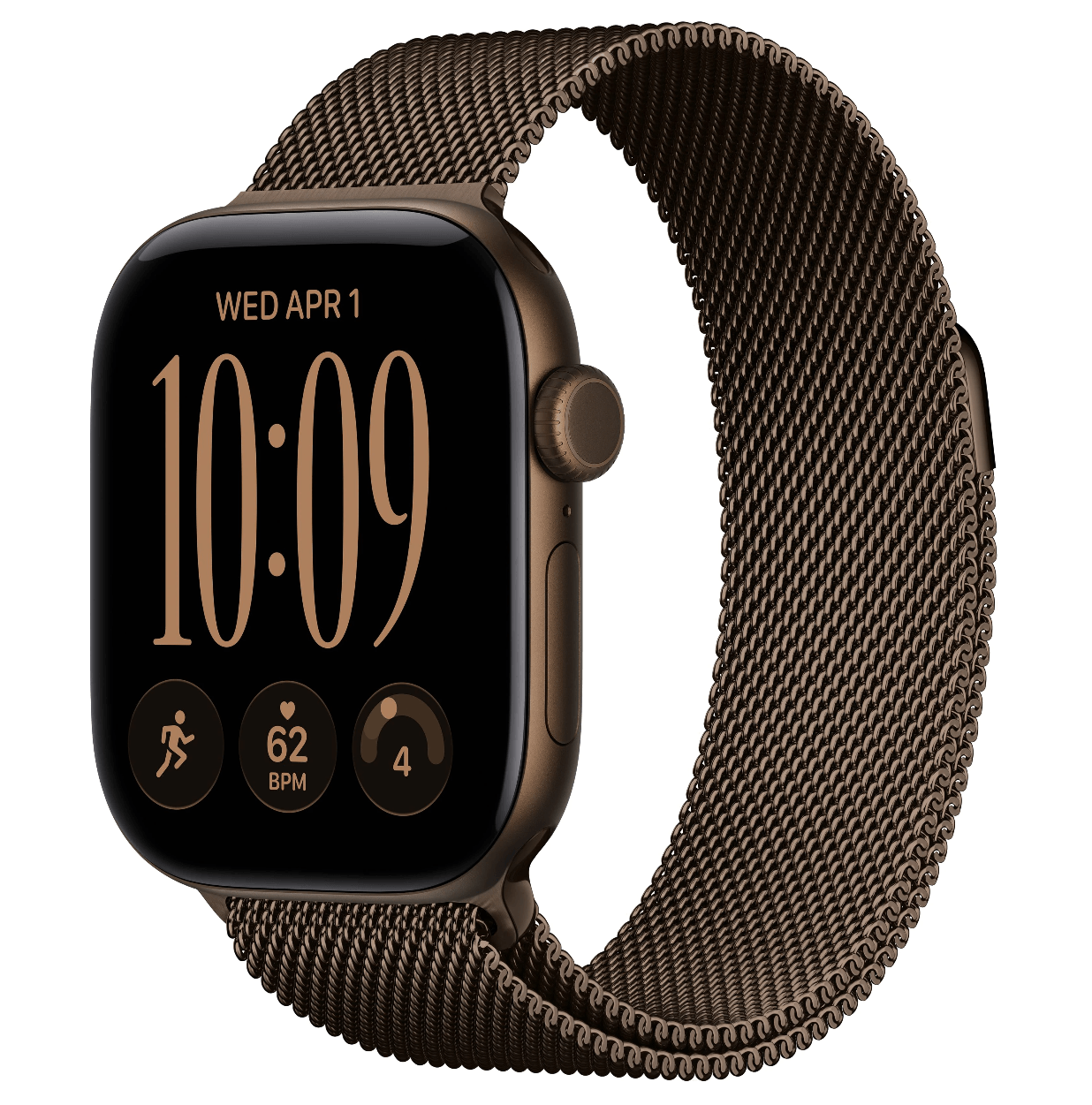 Смарт-часы Apple Watch S12 46mm Dark Bronze Aluminum, Dark Bronze Milanese Loop