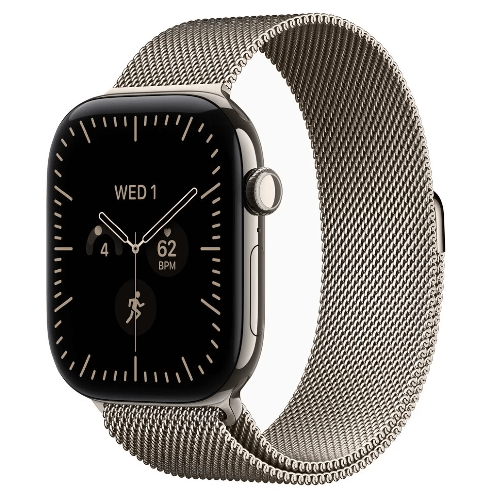 Смарт-часы Apple Watch S12 42mm, Natural Titanium, Natural Milanese Loop