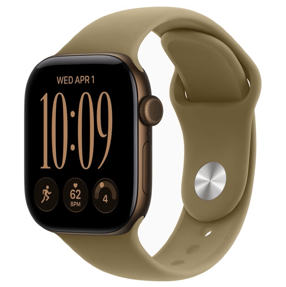Смарт-часы Apple Watch S12 46mm Dark Bronze, Olive Sport Band