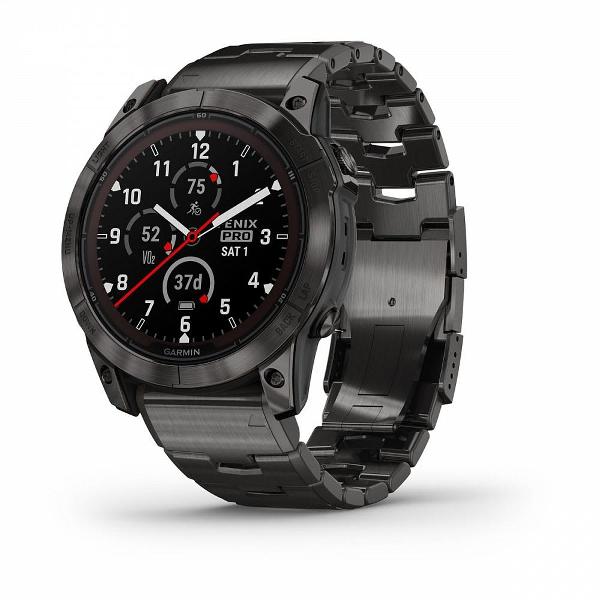 Смарт-часы Garmin Fenix 7X Pro Sapphire Solar Edition Carbon Gray 010-02778-10