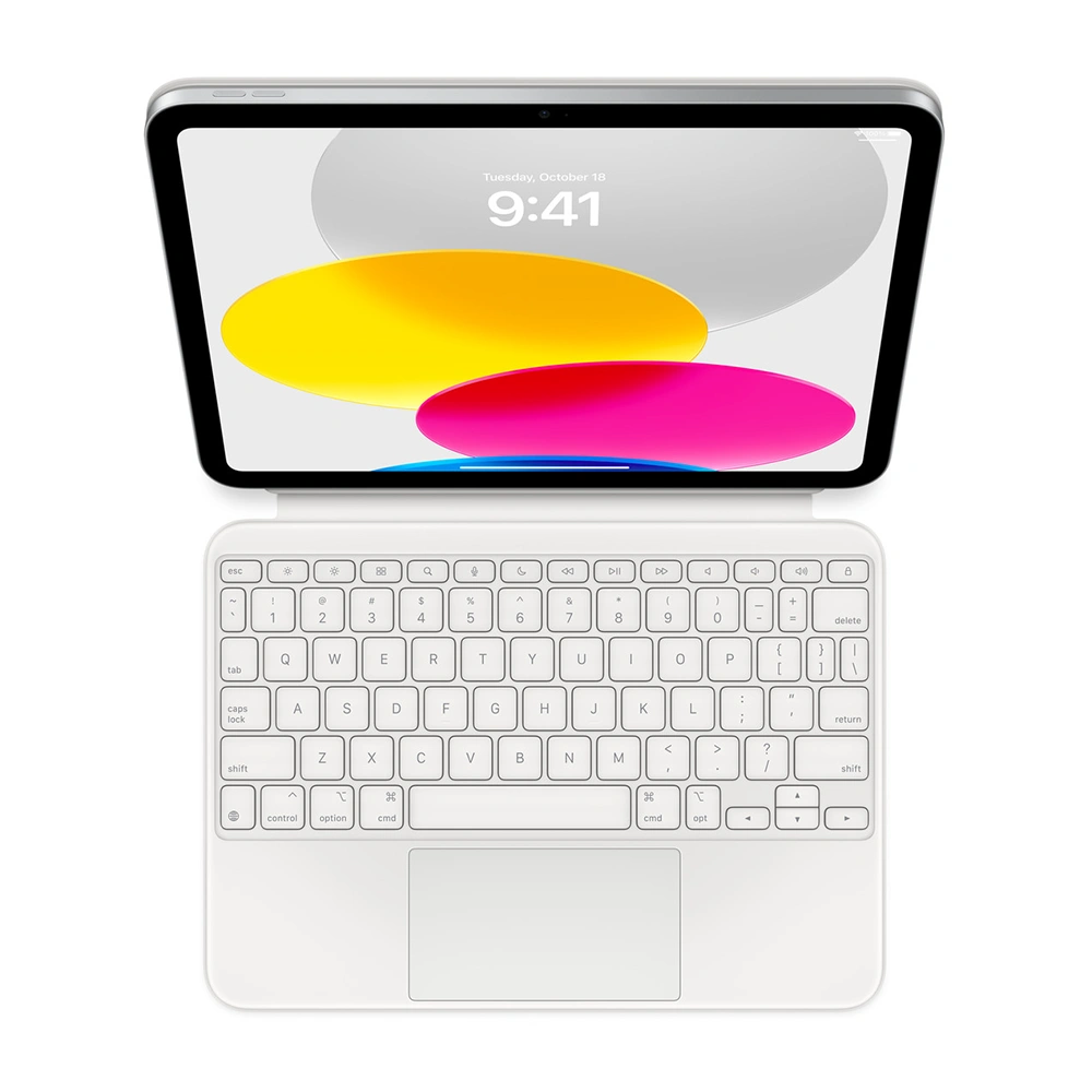 Клавиатура Apple Magic Keyboard Folio для iPad (A16 | 2025) и 10-го поколения (2022) (Белый | White)
