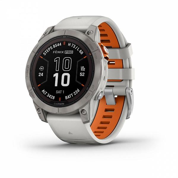 Смарт-часы Garmin Fenix 7 Pro Sapphire Solar Titanium 010-02777-21